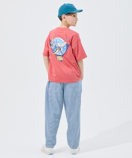 KRIFF MAYER Kid's Collection（クリフメイヤーキッズコレクション）の「ライトオンスデニムシェフパンツ(セットアップ可）（デニムパンツ・キッズ・ライトブルー/ダークブルー/ストライプ/ネイビー系1・120/130/140/150/160/170）」の9枚目の写真