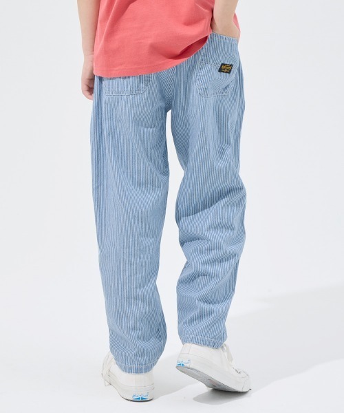 KRIFF MAYER Kid's Collection（クリフメイヤーキッズコレクション）の「ライトオンスデニムシェフパンツ(セットアップ可）（デニムパンツ・キッズ・ライトブルー/ダークブルー/ストライプ/ネイビー系1・120/130/140/150/160/170）」の10枚目の写真