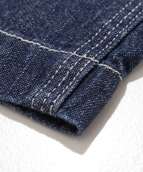 KRIFF MAYER Kid's Collection（クリフメイヤーキッズコレクション）の「ライトオンスデニムシェフパンツ(セットアップ可）（デニムパンツ・キッズ・ライトブルー/ダークブルー/ストライプ/ネイビー系1・120/130/140/150/160/170）」の20枚目の写真