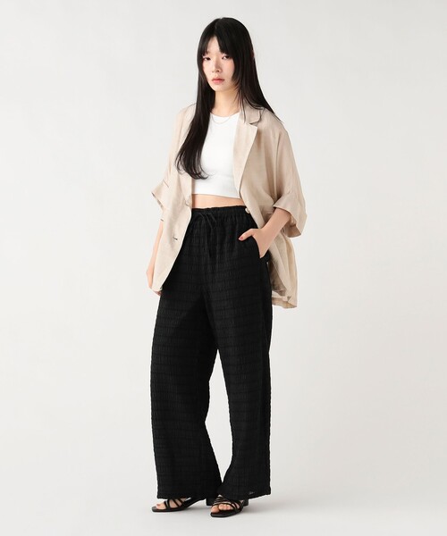 BEAMS HEART(ビームスハート)の「ワッシャー リラックス パンツ(その他パンツ・レディース・レッド/ブラウン/ブラック/ホワイト系その他5・FREE)」の9枚目の写真