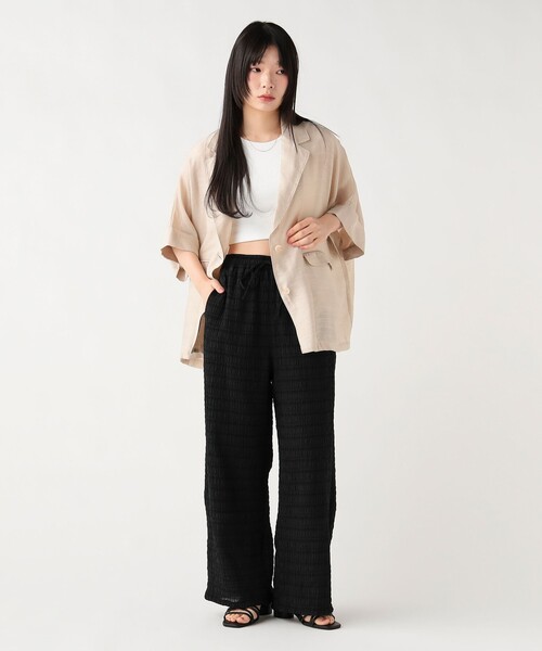 BEAMS HEART(ビームスハート)の「ワッシャー リラックス パンツ(その他パンツ・レディース・レッド/ブラウン/ブラック/ホワイト系その他5・FREE)」の10枚目の写真