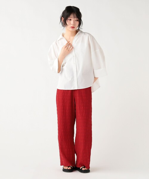 BEAMS HEART(ビームスハート)の「ワッシャー リラックス パンツ(その他パンツ・レディース・レッド/ブラウン/ブラック/ホワイト系その他5・FREE)」の17枚目の写真
