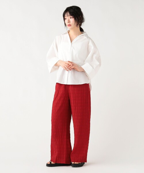 BEAMS HEART(ビームスハート)の「ワッシャー リラックス パンツ(その他パンツ・レディース・レッド/ブラウン/ブラック/ホワイト系その他5・FREE)」の18枚目の写真