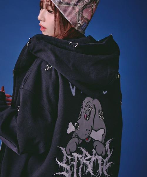 GALFY-バチバチピアスパーカー（パーカー）｜GALFY（ガルフィー）の