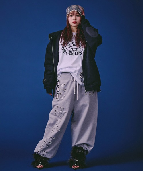 GALFY(ガルフィー)の「GALFY-バチバチピアスパーカー(パーカー・メンズ・ブラック/ホワイト/チャコール・L/XL)」の21枚目の写真