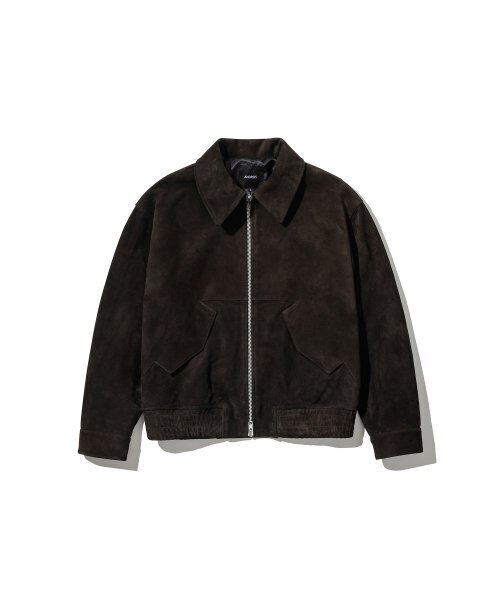 ANDROS(アンドロス)の「Torino Suede Leather Jacket (Deep Brown)(ライダースジャケット・メンズ・その他・LARGE)」の2枚目の写真