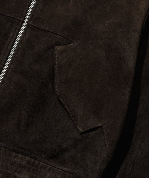 ANDROS(アンドロス)の「Torino Suede Leather Jacket (Deep Brown)(ライダースジャケット・メンズ・その他・LARGE)」の5枚目の写真