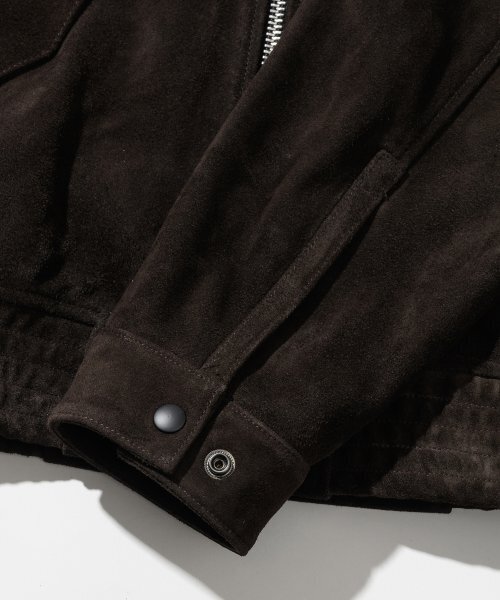 ANDROS(アンドロス)の「Torino Suede Leather Jacket (Deep Brown)(ライダースジャケット・メンズ・その他・LARGE)」の6枚目の写真