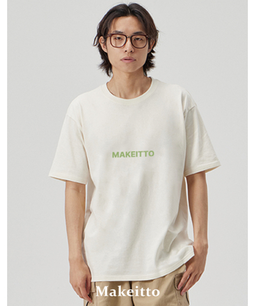MAKEITTO（メイキット）の「[SQUARE LOGO] CREW NECK TEE_CREAM（Tシャツ/カットソー・メンズ・その他・MEDIUM/LARGE/X-LARGE/XX-LARGE）」の6枚目の写真