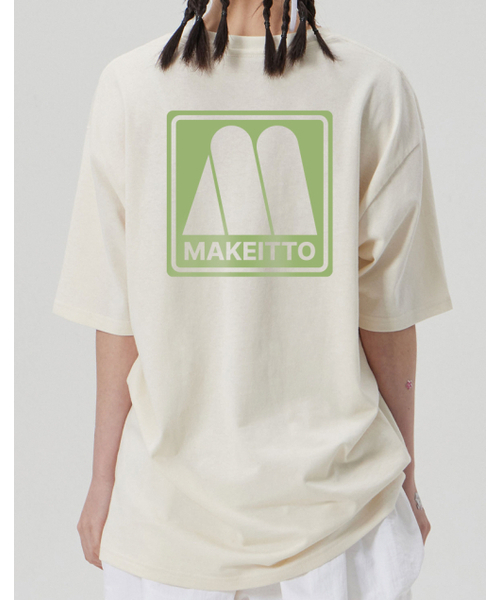 MAKEITTO（メイキット）の「[SQUARE LOGO] CREW NECK TEE_CREAM（Tシャツ/カットソー・メンズ・その他・MEDIUM/LARGE/X-LARGE/XX-LARGE）」の8枚目の写真