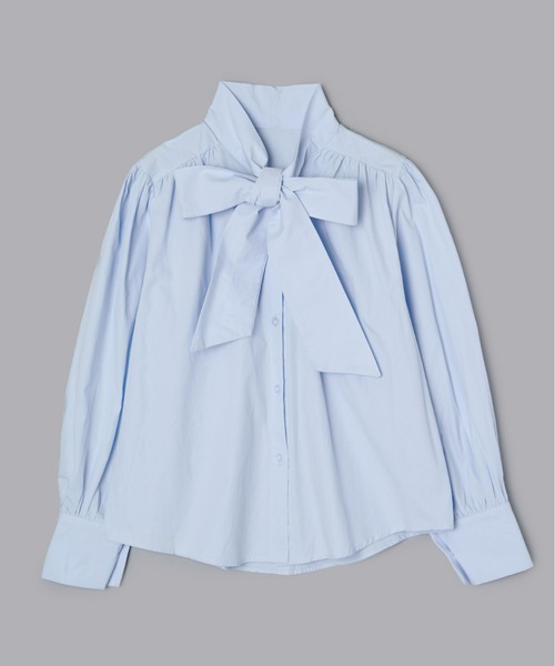 Olu.（オルドット）の「ビッグリボンシャツブラウス（シャツ/ブラウス・レディース・ホワイト/ブルー・FREE）」の19枚目の写真