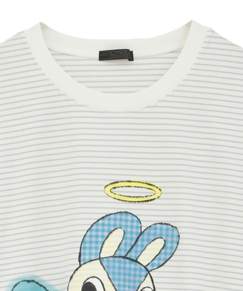 Candy Stripper（キャンディストリッパー）の「ANGEL BUNNY LAYERED トップス（Tシャツ/カットソー・レディース・ピンク/ブラック/ライトブルー/グレー・FREE）」の18枚目の写真