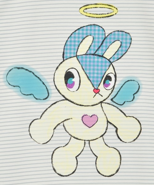 Candy Stripper（キャンディストリッパー）の「ANGEL BUNNY LAYERED トップス（Tシャツ/カットソー・レディース・ピンク/ブラック/ライトブルー/グレー・FREE）」の20枚目の写真