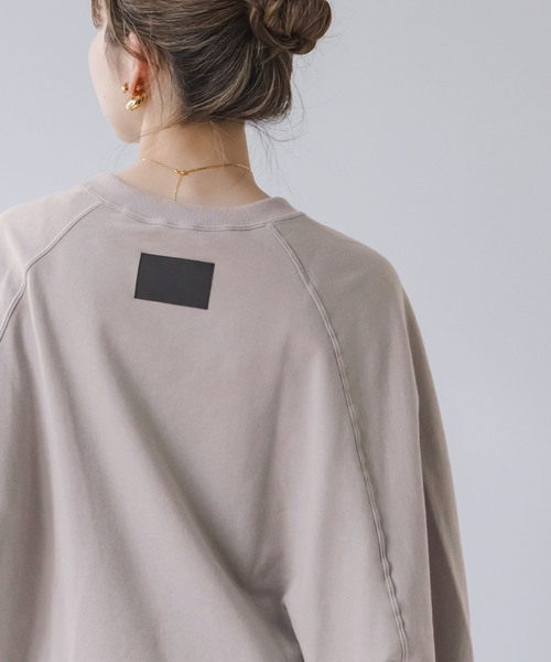 COGTHEBIGSMOKE（コグザビッグスモーク）の「COG THE BIGSMOKE/コグザビッグスモークNAOMI STINGRAY TOP（スウェット・レディース・ライトグレー/ホワイト/ブラック・FREE）」の3枚目の写真