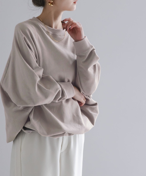 COGTHEBIGSMOKE（コグザビッグスモーク）の「COG THE BIGSMOKE/コグザビッグスモークNAOMI STINGRAY TOP（スウェット・レディース・ライトグレー/ホワイト/ブラック・FREE）」の8枚目の写真