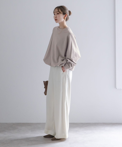 COGTHEBIGSMOKE（コグザビッグスモーク）の「COG THE BIGSMOKE/コグザビッグスモークNAOMI STINGRAY TOP（スウェット・レディース・ライトグレー/ホワイト/ブラック・FREE）」の16枚目の写真