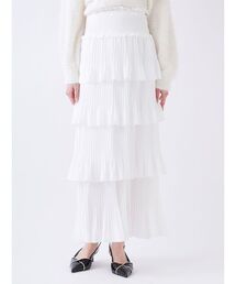 SNIDEL | プリーツティアードスカート(スカート)