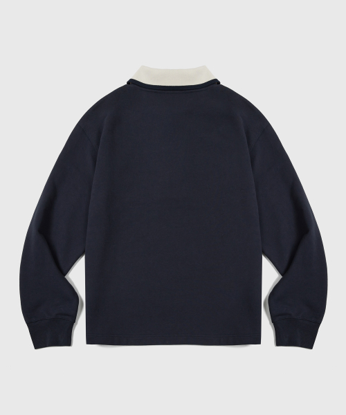 KIIMUIR(キミュア)の「ラグビーカラー スウェット_ネイビー(スウェット・レディース・その他・MEDIUM/LARGE)」の3枚目の写真