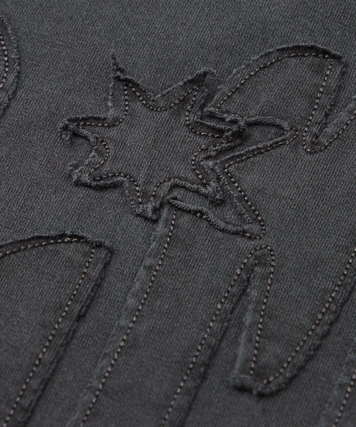 X-girl(エックスガール)の「PIGMENT DYED HEART AND LOGO S/S TEE(Tシャツ/カットソー・レディース・ブラック/オリーブ/レッド・S/M/L/XL)」の10枚目の写真