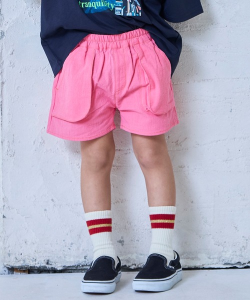 MARKEY'S（マーキーズ）の「マチ付きポケットショートパンツ（その他パンツ・キッズ・グリーン/グレー系その他/イエロー/ブルー系その他/ピンク/ベージュ系その他/ホワイト系その他・100/90/80/110/130/120）」の7枚目の写真