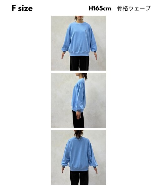 CPCM(シーピーシーエム)の「【U.S. POLO ASSN.】リブライン裏毛スウェット(Tシャツ/カットソー・レディース・グレー/ベージュ/ネイビー/サックスブルー・FREE)」の7枚目の写真