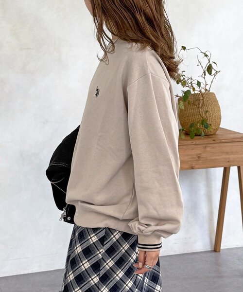 CPCM(シーピーシーエム)の「【U.S. POLO ASSN.】リブライン裏毛スウェット(Tシャツ/カットソー・レディース・グレー/ベージュ/ネイビー/サックスブルー・FREE)」の16枚目の写真