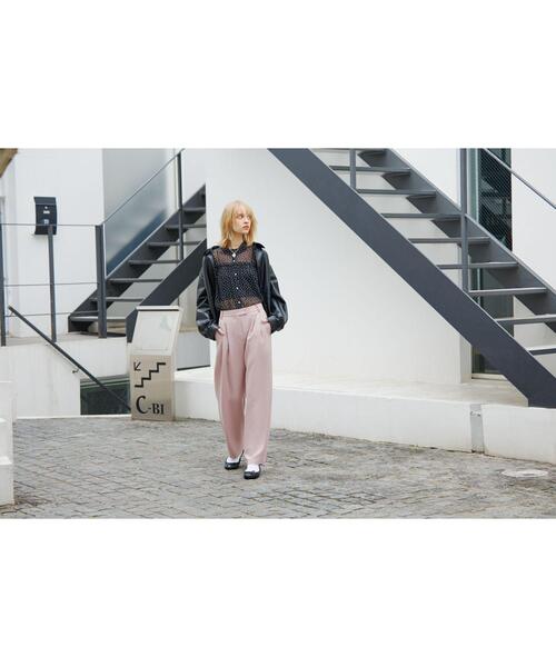 To b. by agnes b.（トゥービーバイアニエスベー）の「アニマルフリーレザー ジャケット（その他アウター・レディース・ブラック・FREE）」の2枚目の写真