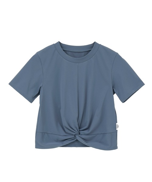 Julier Yoga and Relax(ジュリエヨガアンドリラックス)の「Julier アクティブフローコンパクトTシャツ(Tシャツ/カットソー・レディース・ブラック/ブルー/ホワイト・1/0)」の2枚目の写真