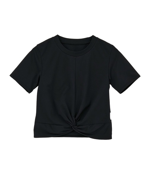 Julier Yoga and Relax(ジュリエヨガアンドリラックス)の「Julier アクティブフローコンパクトTシャツ(Tシャツ/カットソー・レディース・ブラック/ブルー/ホワイト・1/0)」の1枚目の写真