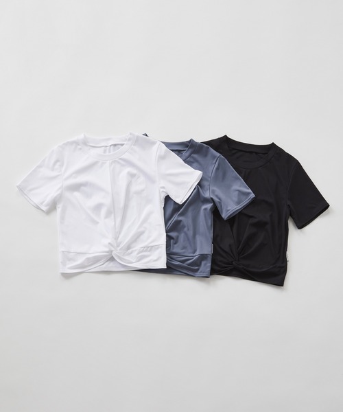 Julier Yoga and Relax(ジュリエヨガアンドリラックス)の「Julier アクティブフローコンパクトTシャツ(Tシャツ/カットソー・レディース・ブラック/ブルー/ホワイト・1/0)」の10枚目の写真