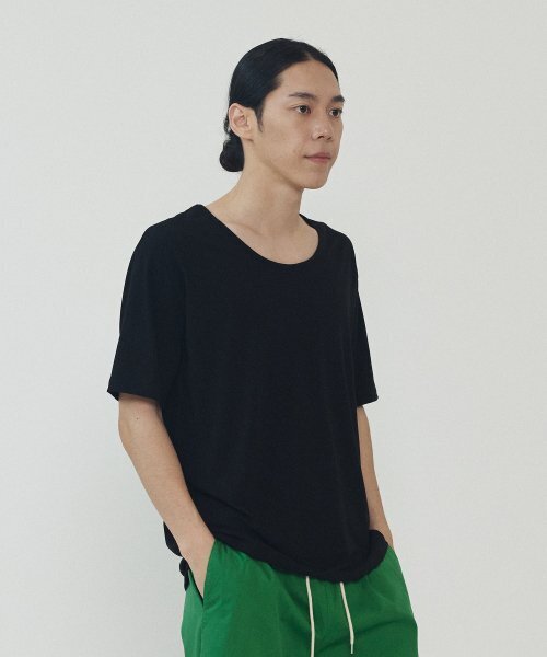 ANALOG MOOD(アナログムード)の「クルーネック半袖Tシャツ(ブラック)(Tシャツ/カットソー・メンズ・その他・FREE)」の4枚目の写真