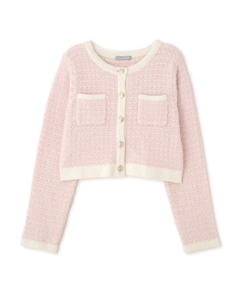 JILL by JILL STUART（ジルバイジルスチュアート）の「ミックスツイードニットジャケット（ニット/セーター・レディース・ブルー/グレー/ピンク・FREE）」の8枚目の写真