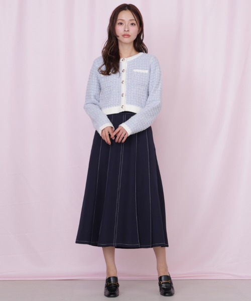 JILL by JILL STUART（ジルバイジルスチュアート）の「ミックスツイードニットジャケット（ニット/セーター・レディース・ブルー/グレー/ピンク・FREE）」の21枚目の写真