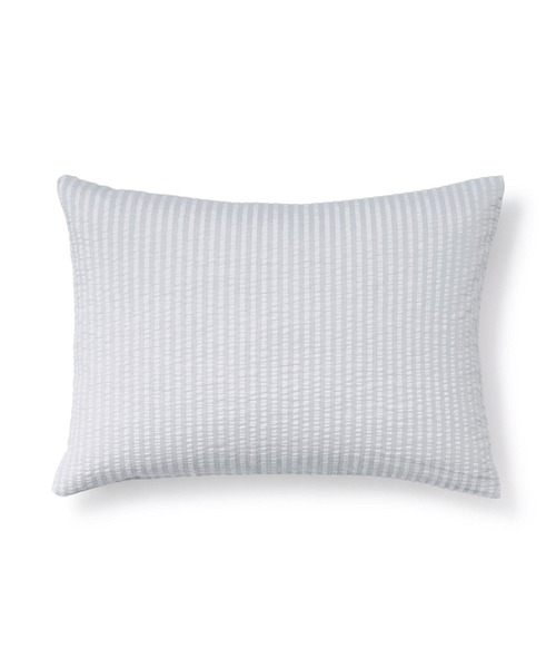 無印良品（ムジルシリョウヒン）の「綿　サッカー織　まくらカバー　４３×６３ｃｍ用（寝具・メンズ・グレー/オフホワイト/グリーン/グリーン系/ベージュ/ブルー系・FREE）」の2枚目の写真