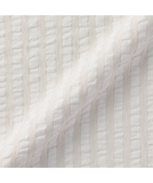 無印良品（ムジルシリョウヒン）の「綿　サッカー織　まくらカバー　４３×６３ｃｍ用（寝具・メンズ・グレー/オフホワイト/グリーン/グリーン系/ベージュ/ブルー系・FREE）」の12枚目の写真