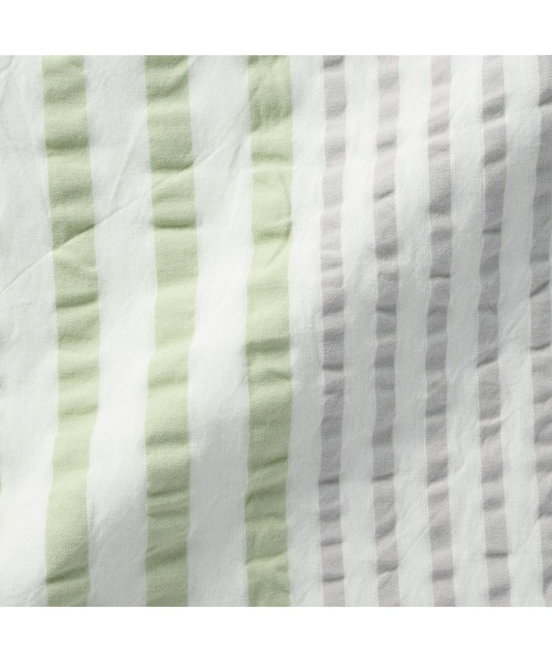 無印良品（ムジルシリョウヒン）の「綿　サッカー織　まくらカバー　４３×６３ｃｍ用（寝具・メンズ・グレー/オフホワイト/グリーン/グリーン系/ベージュ/ブルー系・FREE）」の17枚目の写真