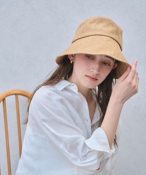 UNITED ARROWS（ユナイテッドアローズ）の「ナチュラルライク ハット UV（ハット・レディース・ブラック/ベージュ・FREE）」の2枚目の写真