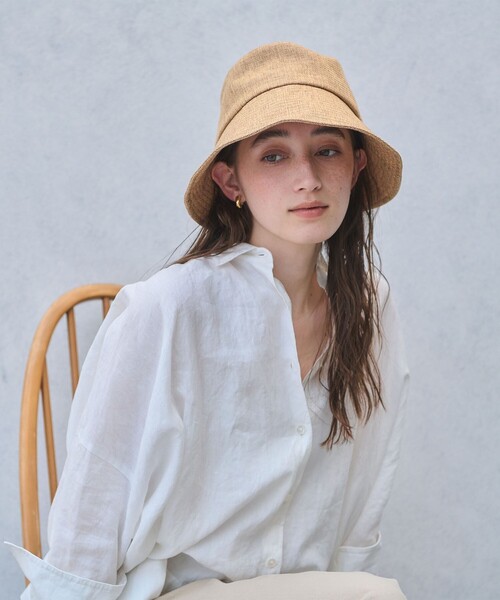 UNITED ARROWS（ユナイテッドアローズ）の「ナチュラルライク ハット UV（ハット・レディース・ブラック/ベージュ・FREE）」の3枚目の写真