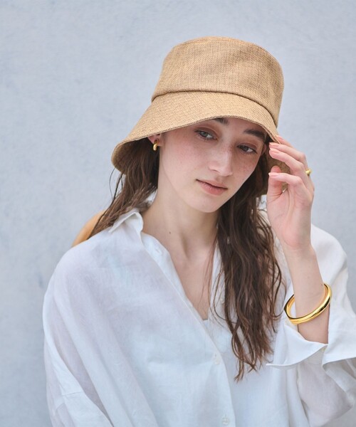 UNITED ARROWS（ユナイテッドアローズ）の「ナチュラルライク ハット UV（ハット・レディース・ブラック/ベージュ・FREE）」の4枚目の写真