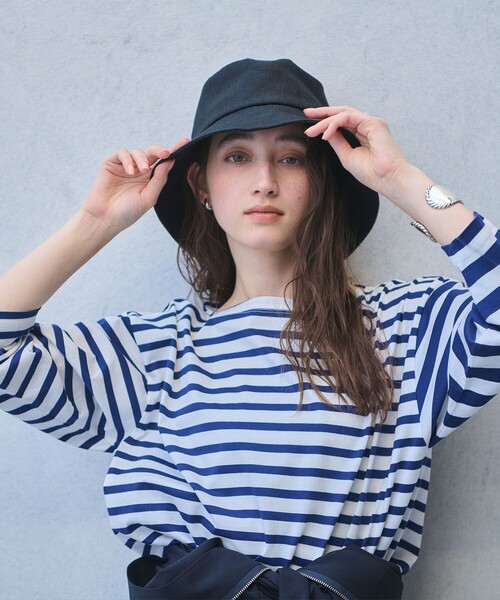 UNITED ARROWS（ユナイテッドアローズ）の「ナチュラルライク ハット UV（ハット・レディース・ブラック/ベージュ・FREE）」の6枚目の写真