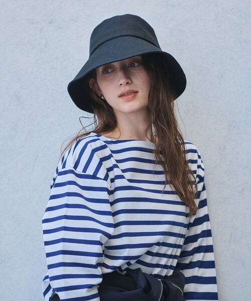 UNITED ARROWS（ユナイテッドアローズ）の「ナチュラルライク ハット UV（ハット・レディース・ブラック/ベージュ・FREE）」の7枚目の写真