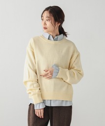 ニット/セーター（イエロー/黄色系・ストライプ柄）ファッション通販