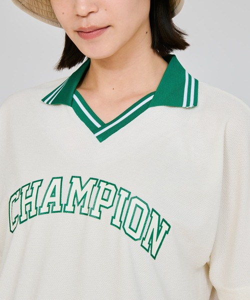 Champion Golf(チャンピオンゴルフ)の「【Champion/チャンピオン】レディース GOLF ショートスリーブポロシャツ(ポロシャツ・レディース・オフホワイト/ネイビー/ブラック・LARGE/MEDIUM)」の4枚目の写真