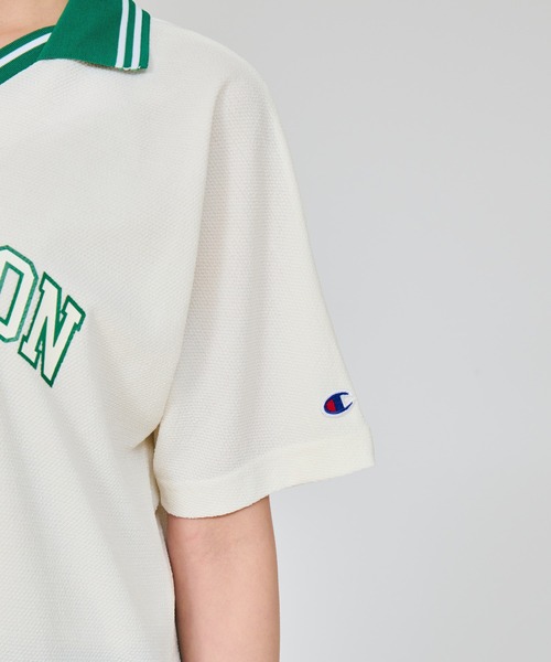 Champion Golf(チャンピオンゴルフ)の「【Champion/チャンピオン】レディース GOLF ショートスリーブポロシャツ(ポロシャツ・レディース・オフホワイト/ネイビー/ブラック・LARGE/MEDIUM)」の6枚目の写真