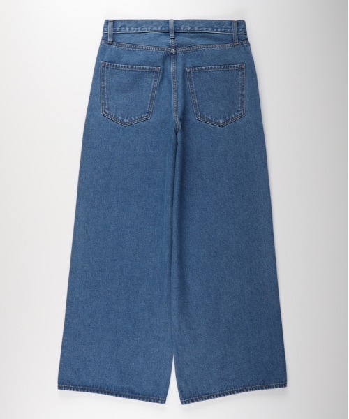 BACK NUMBER（バックナンバー）の「【BACK NUMBER】デニムワイドフレアパンツ (ハイウエスト / トレンドシルエット / ヴィンテージ感)（デニムパンツ・メンズ・ライトインディゴブルー/ダークインディゴブルー・S/M/L/XL）」の12枚目の写真