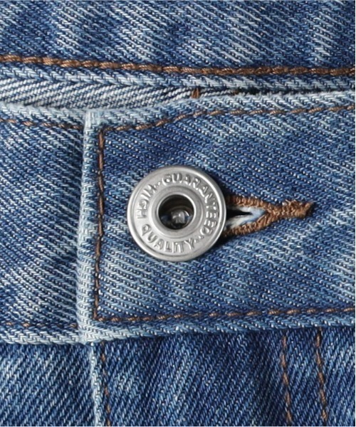 BACK NUMBER（バックナンバー）の「【BACK NUMBER】デニムワイドフレアパンツ (ハイウエスト / トレンドシルエット / ヴィンテージ感)（デニムパンツ・メンズ・ライトインディゴブルー/ダークインディゴブルー・S/M/L/XL）」の15枚目の写真