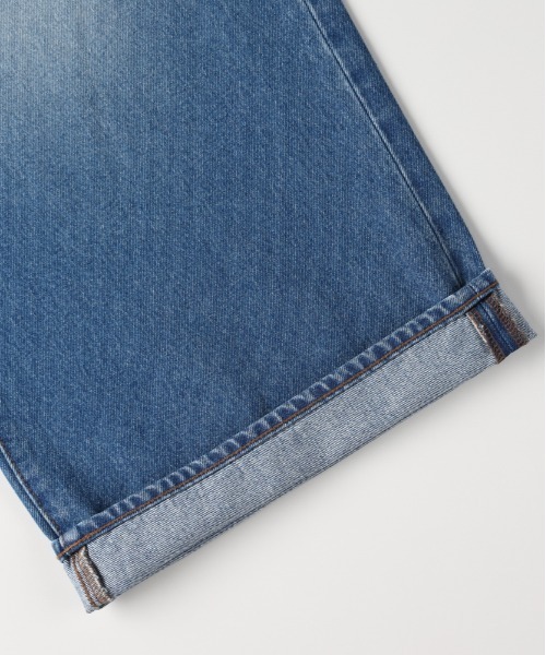 BACK NUMBER（バックナンバー）の「【BACK NUMBER】デニムワイドフレアパンツ (ハイウエスト / トレンドシルエット / ヴィンテージ感)（デニムパンツ・メンズ・ライトインディゴブルー/ダークインディゴブルー・S/M/L/XL）」の16枚目の写真