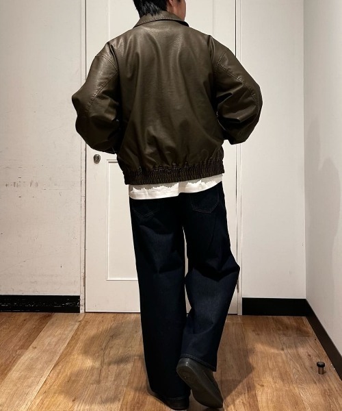 BACK NUMBER（バックナンバー）の「【BACK NUMBER】デニムワイドフレアパンツ (ハイウエスト / トレンドシルエット / ヴィンテージ感)（デニムパンツ・メンズ・ライトインディゴブルー/ダークインディゴブルー・S/M/L/XL）」の22枚目の写真