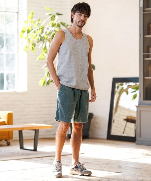 CAMBIO（カンビオ）の「mp14606- Snow Wash Pile Shorts ショートパンツ(CMP-261-010)（その他パンツ・メンズ・ブラック/ベージュ/ブルー・S/M/L）」の7枚目の写真