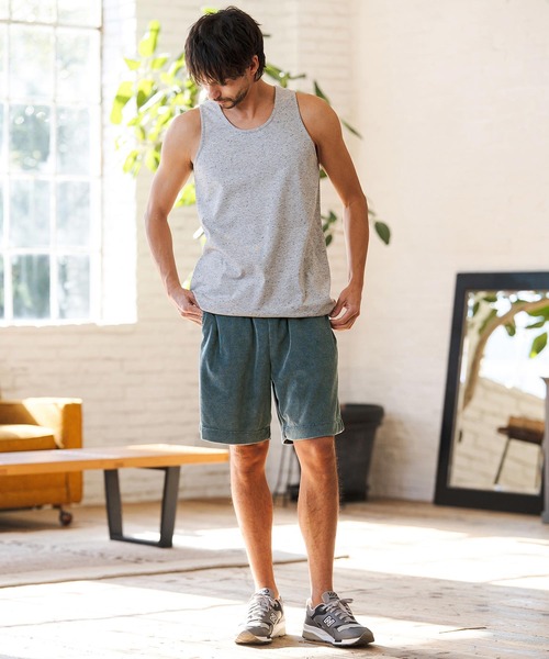 CAMBIO（カンビオ）の「mp14606- Snow Wash Pile Shorts ショートパンツ(CMP-261-010)（その他パンツ・メンズ・ブラック/ベージュ/ブルー・S/M/L）」の8枚目の写真